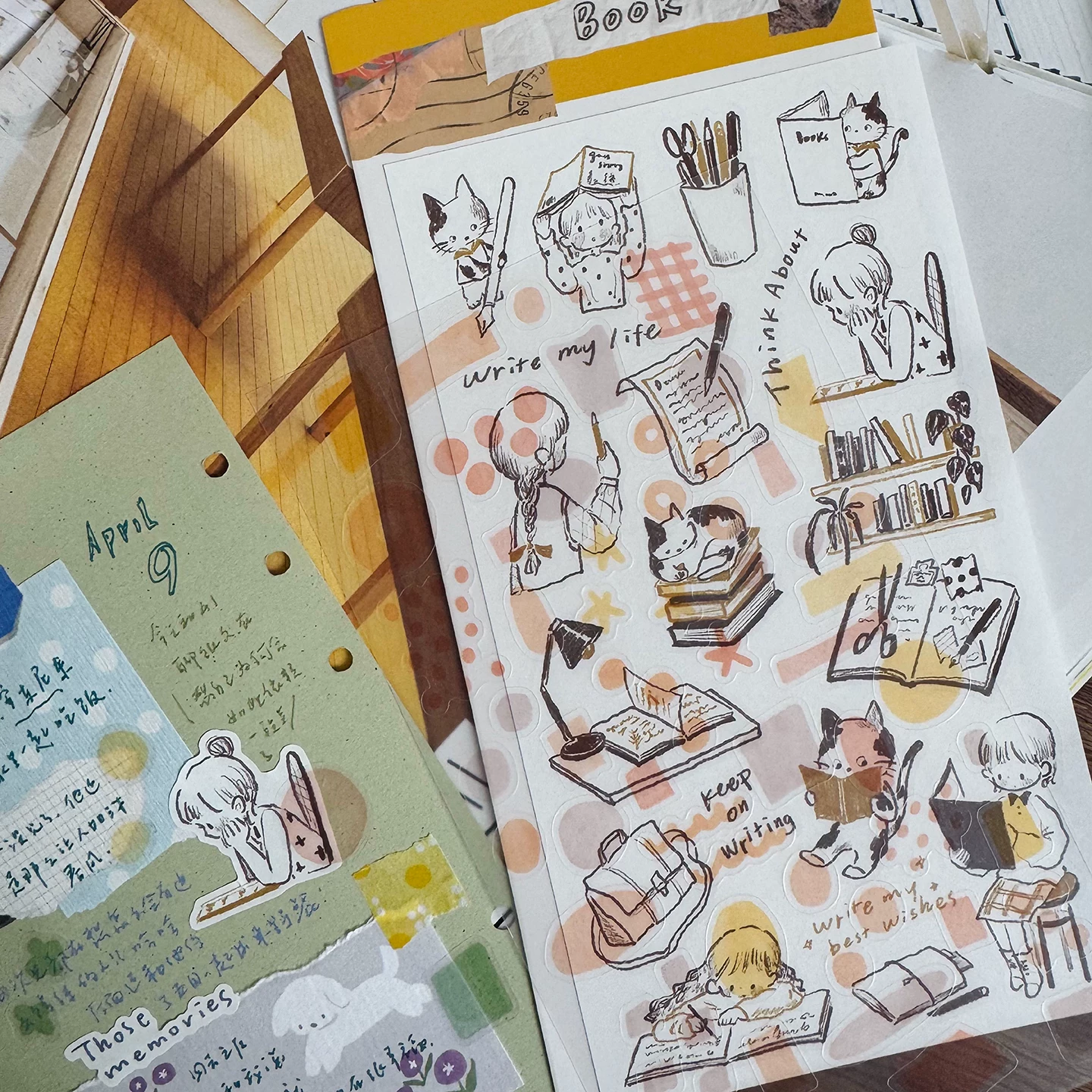Molinta Collage Sticker Set – Book