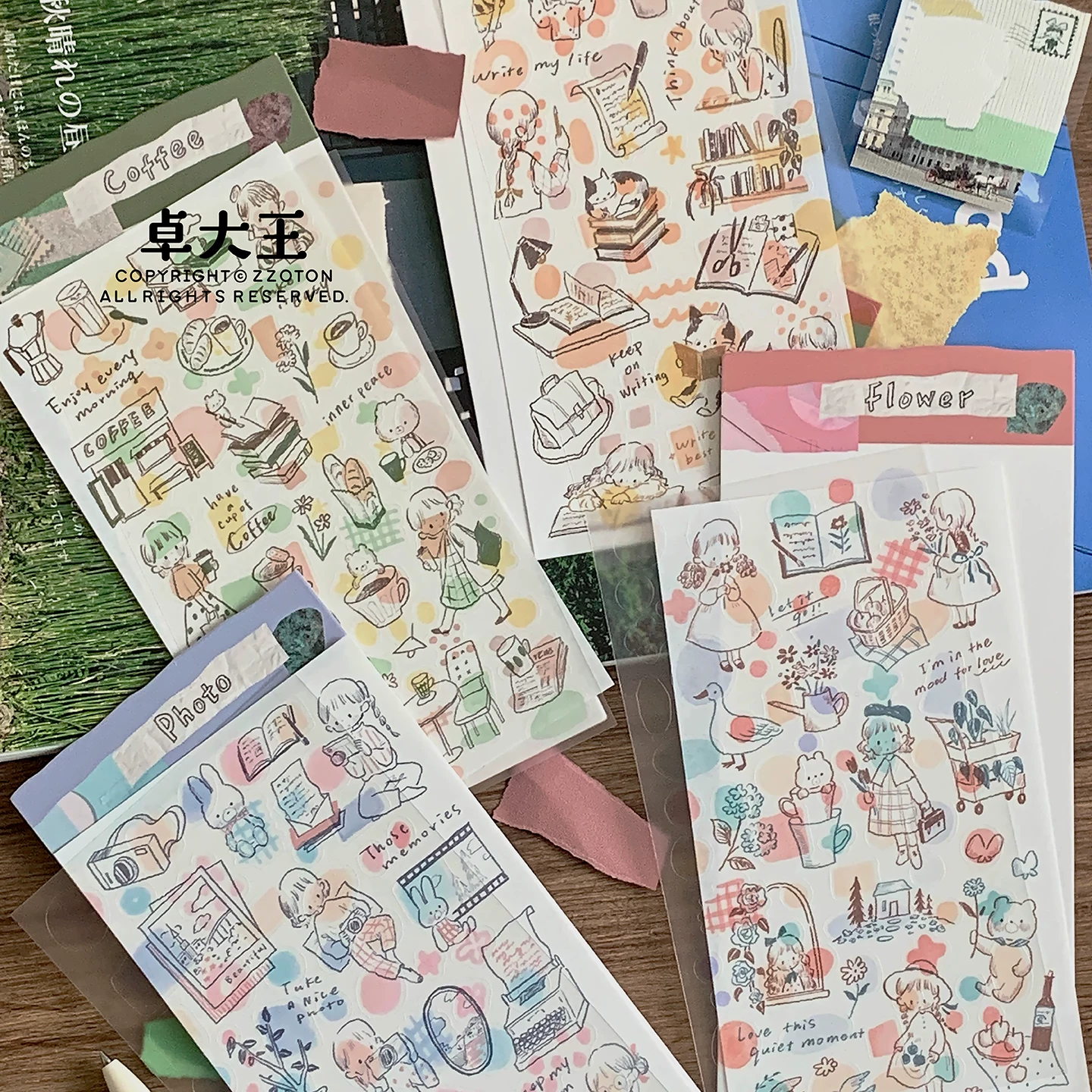Molinta Collage Sticker Set – Book — gallery