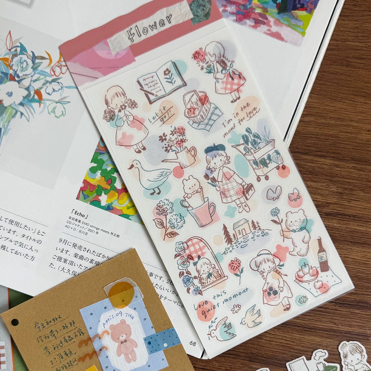 Molinta Collage Sticker Set – Flower