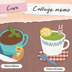 Molinta Die-Cut Memo Sheets – Collage Cups — gallery