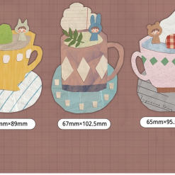 Molinta Die-Cut Memo Sheets – Collage Cups — gallery