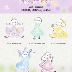 Molinta Die-Cut Memo Sheets – Dewy Girls — gallery