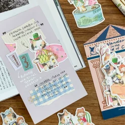 Molinta Die-Cut Memo Sheets – Wander in the World of Cats — gallery