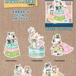Molinta Die-Cut Memo Sheets – Wander in the World of Cats — gallery