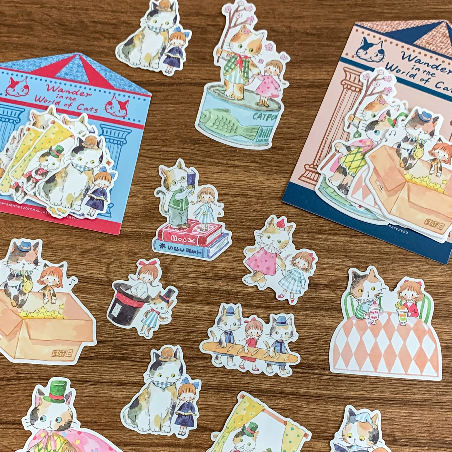 Molinta Die-Cut Memo Sheets – Wander in the World of Cats — gallery