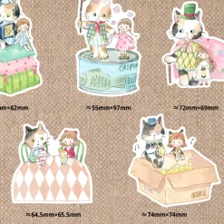 Molinta Die-Cut Memo Sheets – Wander in the World of Cats — gallery