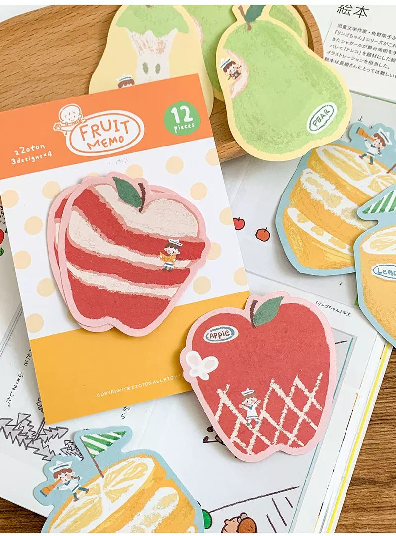 Molinta Double-sided Memo Papers – Fruit — gallery