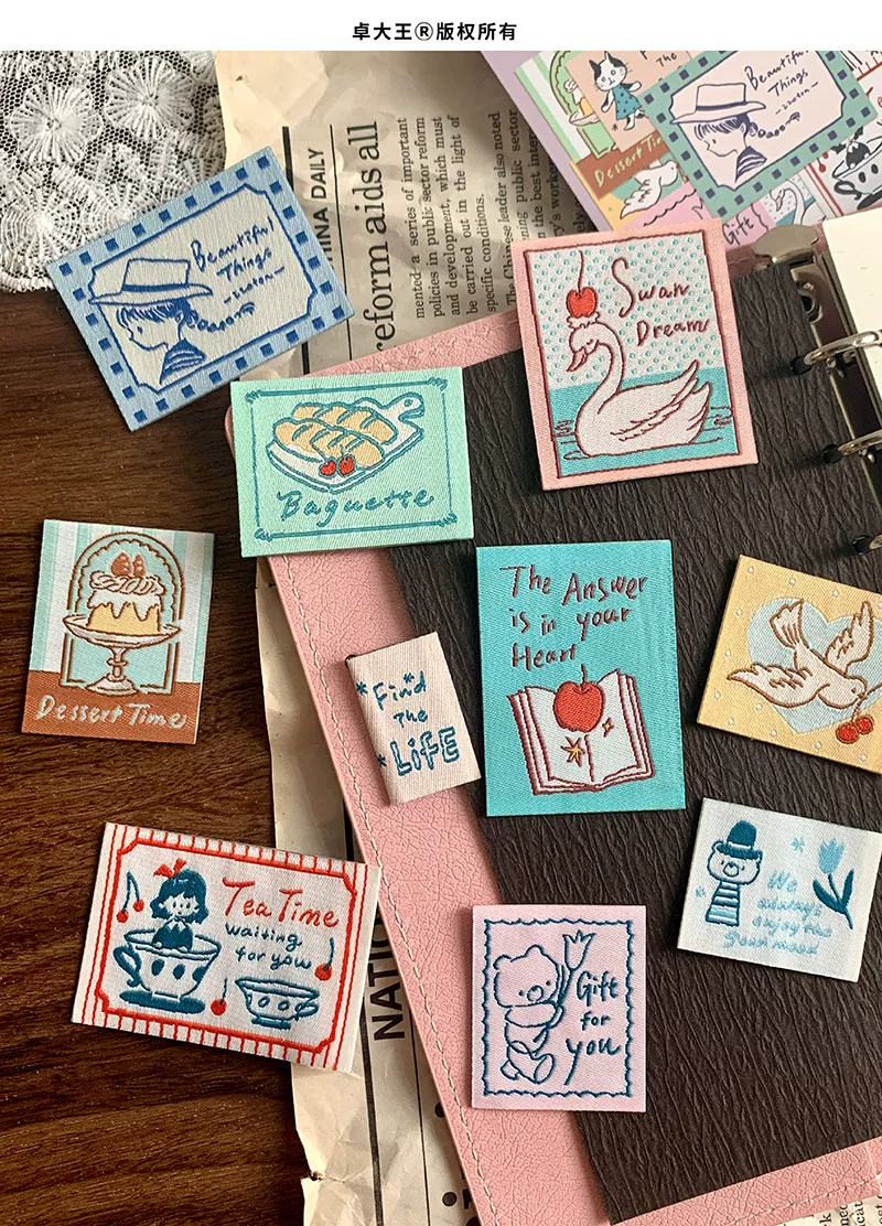 Molinta Fabric Sticker Patches – Retro Romance — gallery