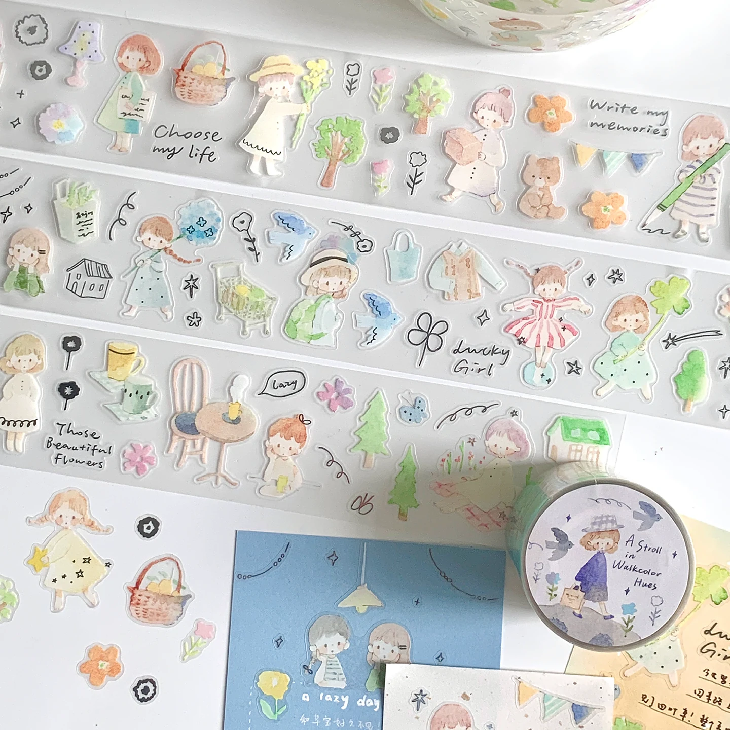 Molinta Kiss-cut PET Tape – Watercolour Stroll