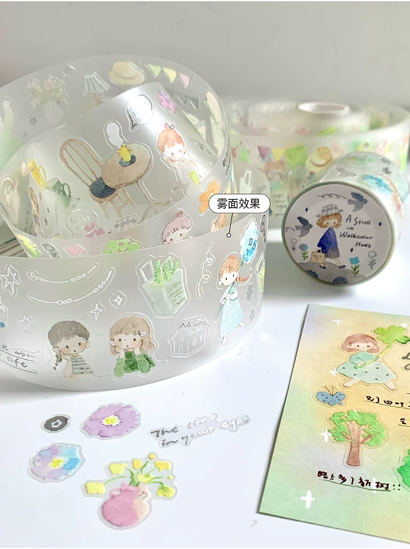 Molinta Kiss-cut PET Tape – Watercolour Stroll — gallery