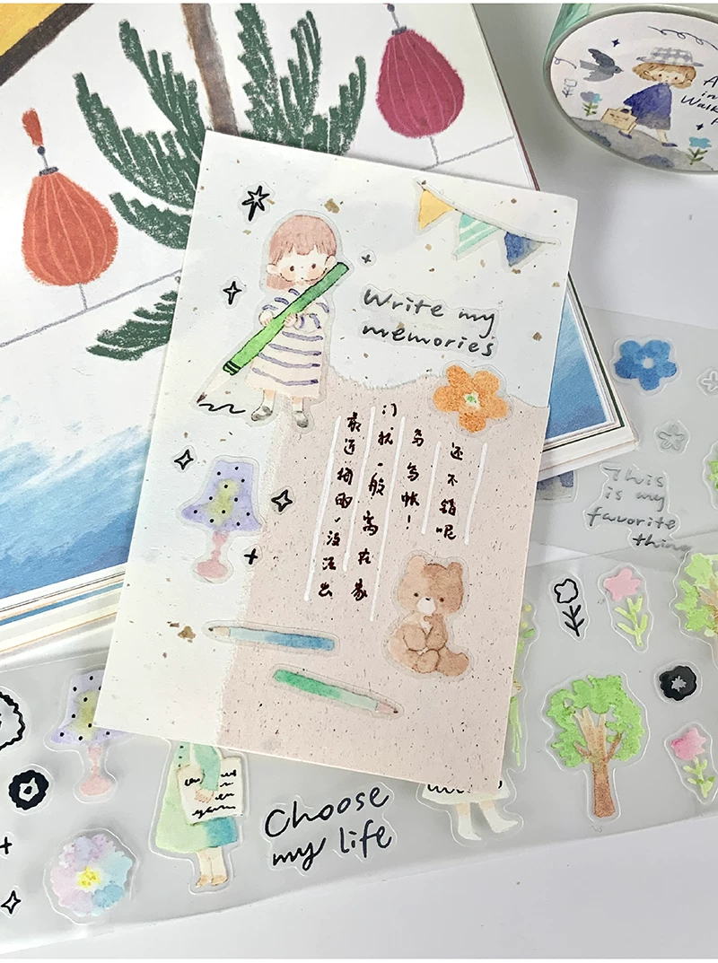 Molinta Kiss-cut PET Tape – Watercolour Stroll — gallery