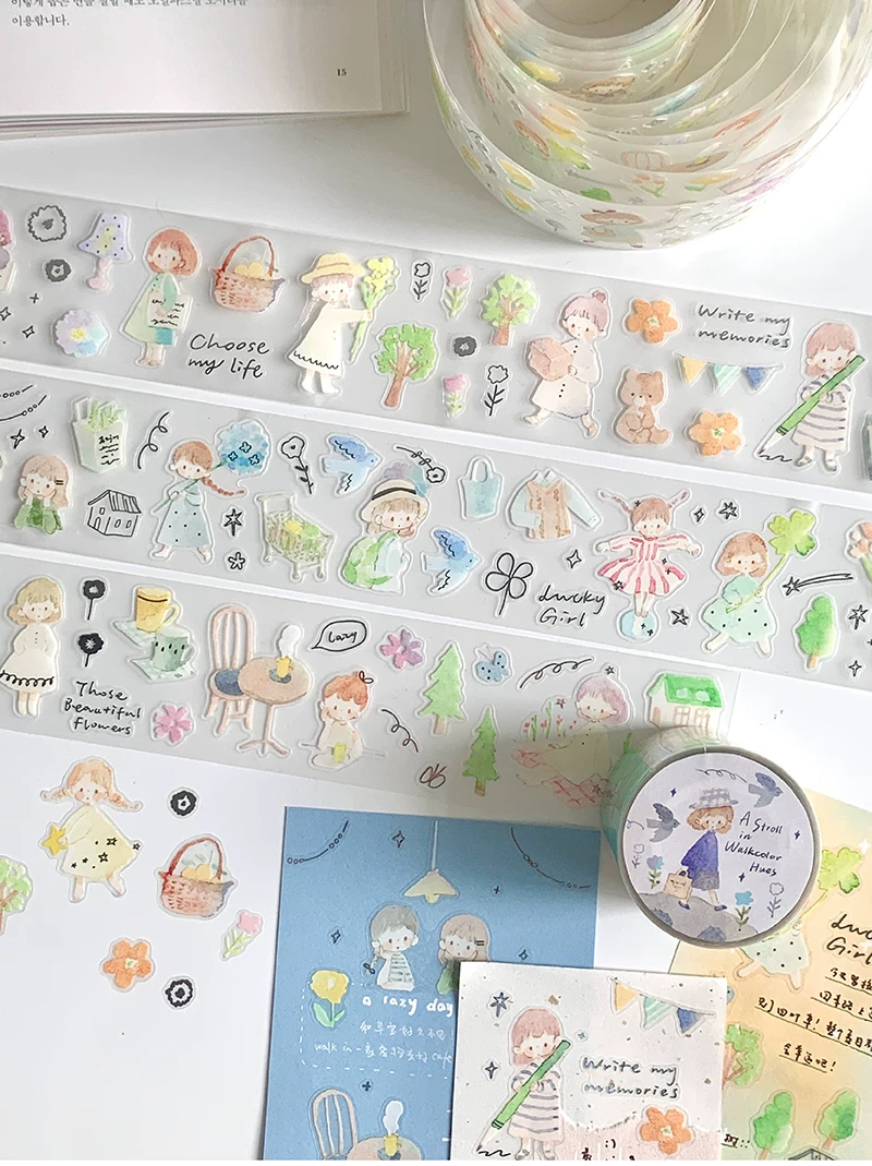 Molinta Kiss-cut PET Tape – Watercolour Stroll — gallery