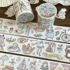 Molinta Kiss-cut Washi Tape – An Elegant Afternoon
