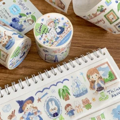 Molinta Kiss-Cut Washi Tape – Blue Green Brown — gallery