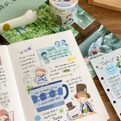 Molinta Kiss-Cut Washi Tape – Blue Green Brown — gallery