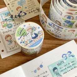 Molinta Kiss-Cut Washi Tape – Blue Green Brown — gallery