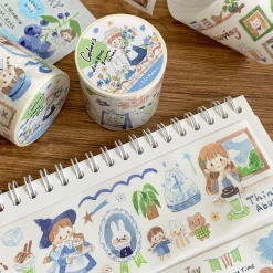 Molinta Kiss-Cut Washi Tape – Blue Green Brown — gallery