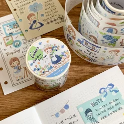 Molinta Kiss-Cut Washi Tape – Blue Green Brown — gallery