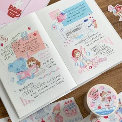 Molinta Kiss-Cut Washi Tape – Pink Cream Blue — gallery