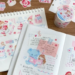Molinta Kiss-Cut Washi Tape – Pink Cream Blue — gallery
