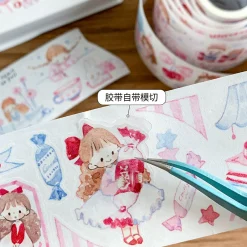 Molinta Kiss-Cut Washi Tape – Pink Cream Blue — gallery