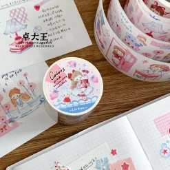 Molinta Kiss-Cut Washi Tape – Pink Cream Blue — gallery