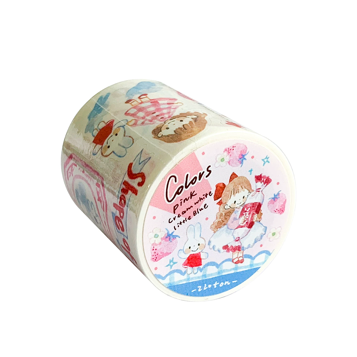 Molinta Kiss-Cut Washi Tape – Pink Cream Blue — gallery