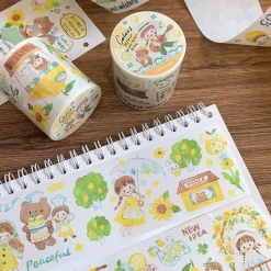 Molinta Kiss-Cut Washi Tape – Yellow Green Blue — gallery