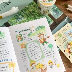 Molinta Kiss-Cut Washi Tape – Yellow Green Blue — gallery