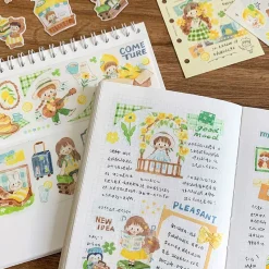 Molinta Kiss-Cut Washi Tape – Yellow Green Blue — gallery