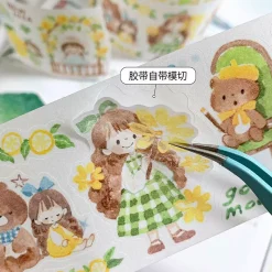 Molinta Kiss-Cut Washi Tape – Yellow Green Blue — gallery
