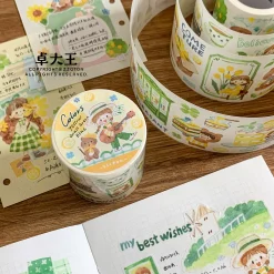 Molinta Kiss-Cut Washi Tape – Yellow Green Blue — gallery