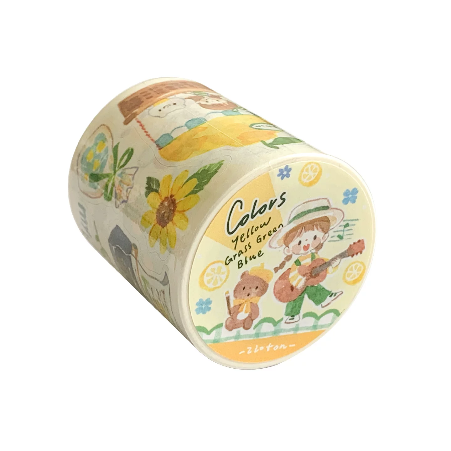 Molinta Kiss-Cut Washi Tape – Yellow Green Blue — gallery