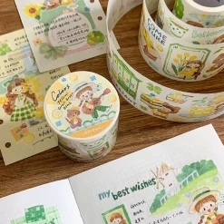 Molinta Kiss-Cut Washi Tape – Yellow Green Blue — gallery