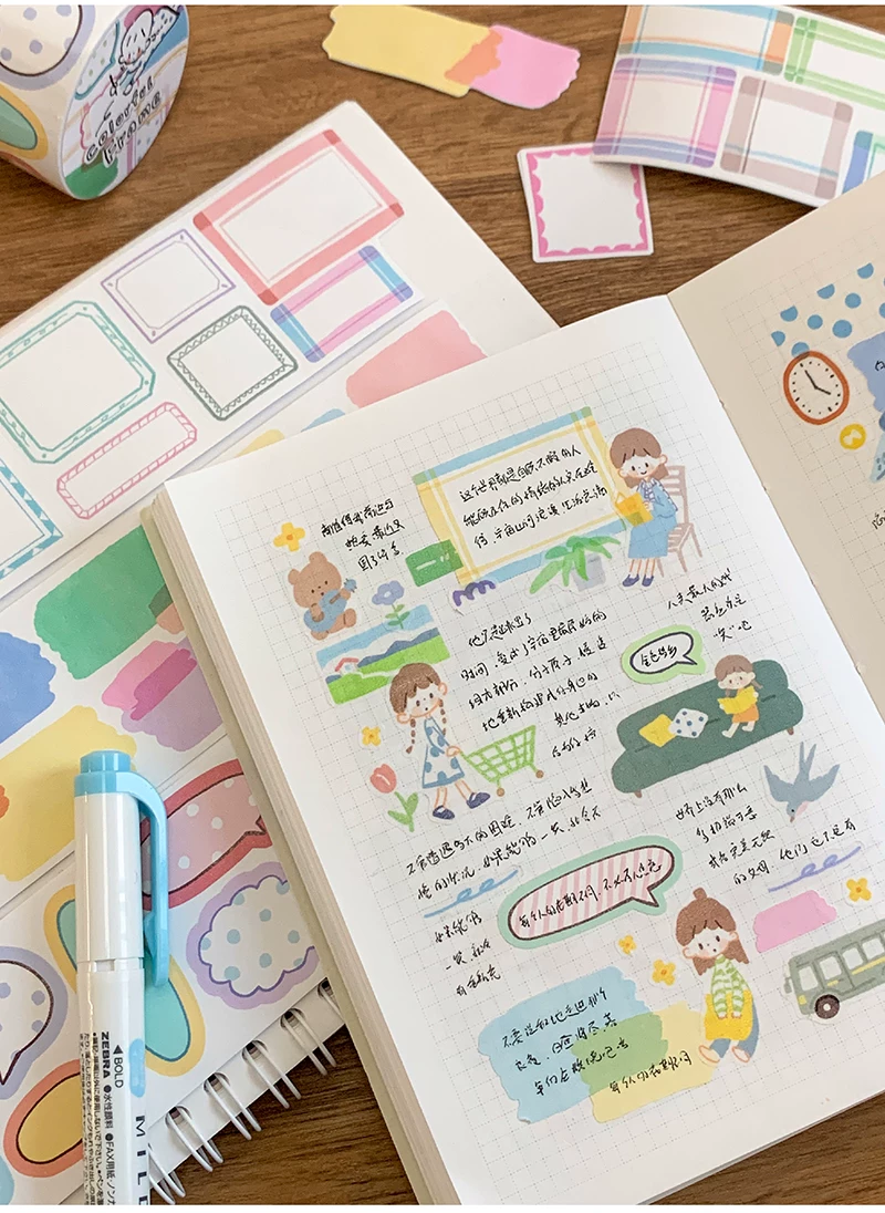 Molinta Kiss-cut Writable Tape – Colourful Frames — gallery