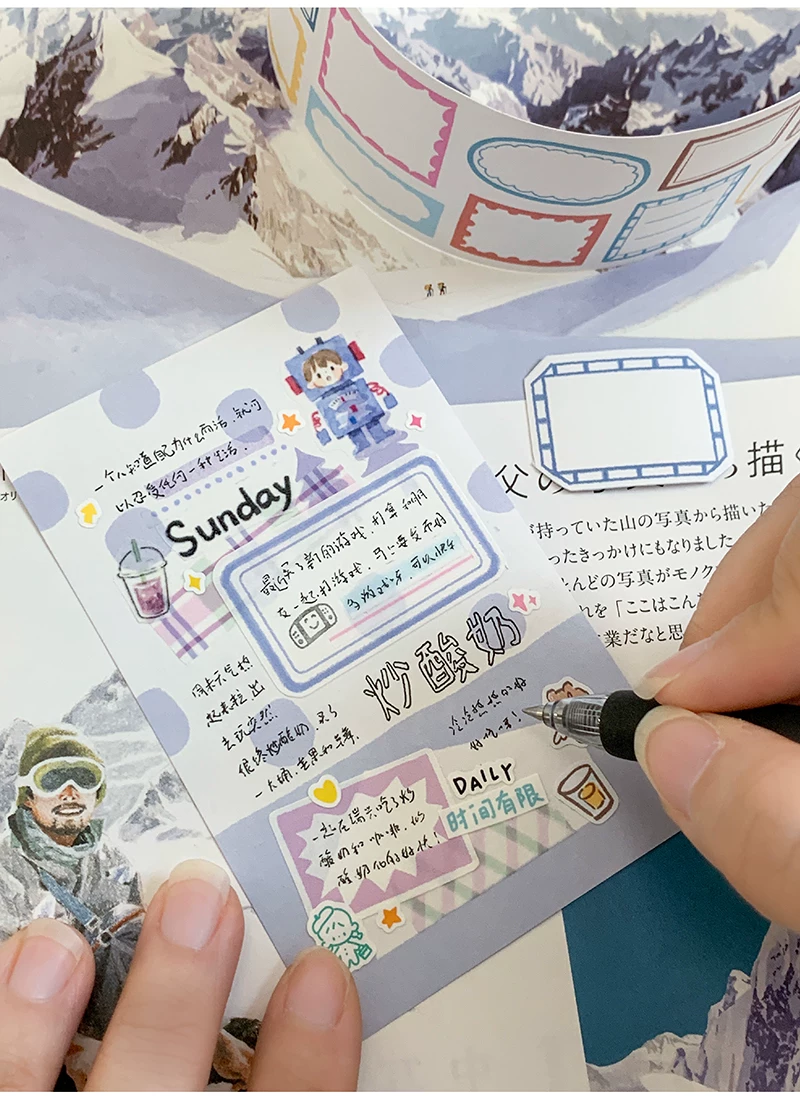 Molinta Kiss-cut Writable Tape – Colourful Frames — gallery