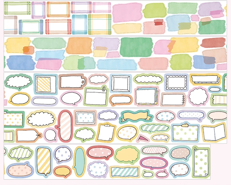 Molinta Kiss-cut Writable Tape – Colourful Frames — gallery