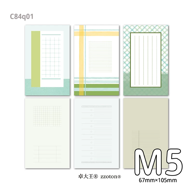 Molinta Memo Paper – Seaweed Green (M5 Size)