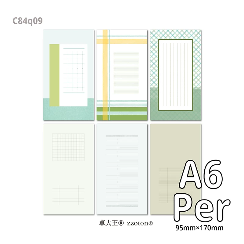 Molinta Memo Paper – Seaweed Green (Personal Size)
