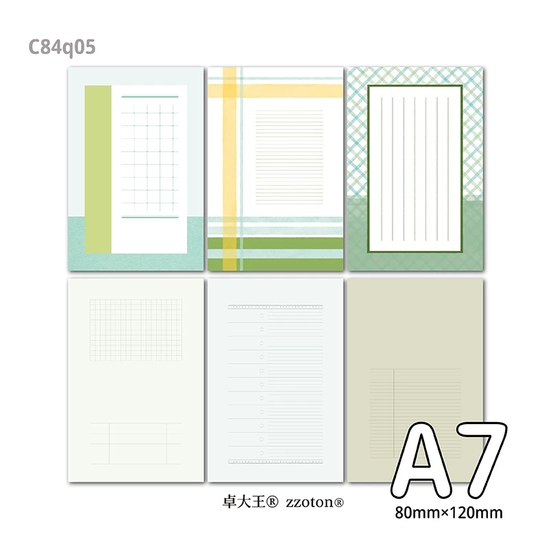 Molinta Memo Paper – Seaweed Green (Pocket Size)