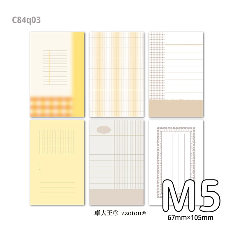 Molinta Memo Paper – Sunshine Orange (M5 Size)