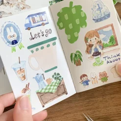 Molinta Mini Sticker Release Paper Notebook – Green Apple — gallery