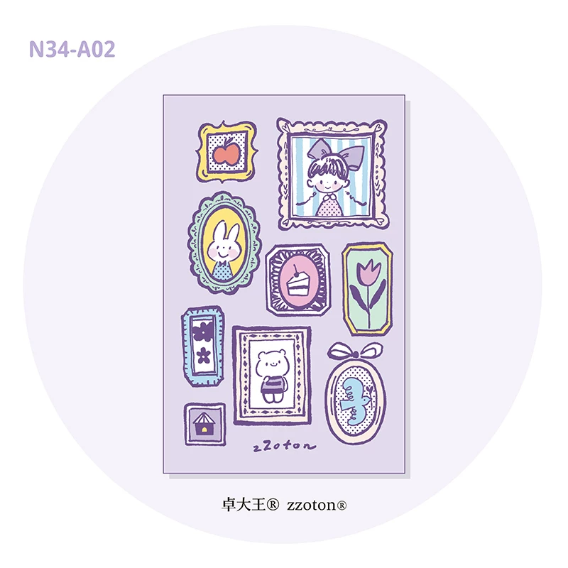 Molinta Mini Sticker Release Paper Notebook – Memories — gallery