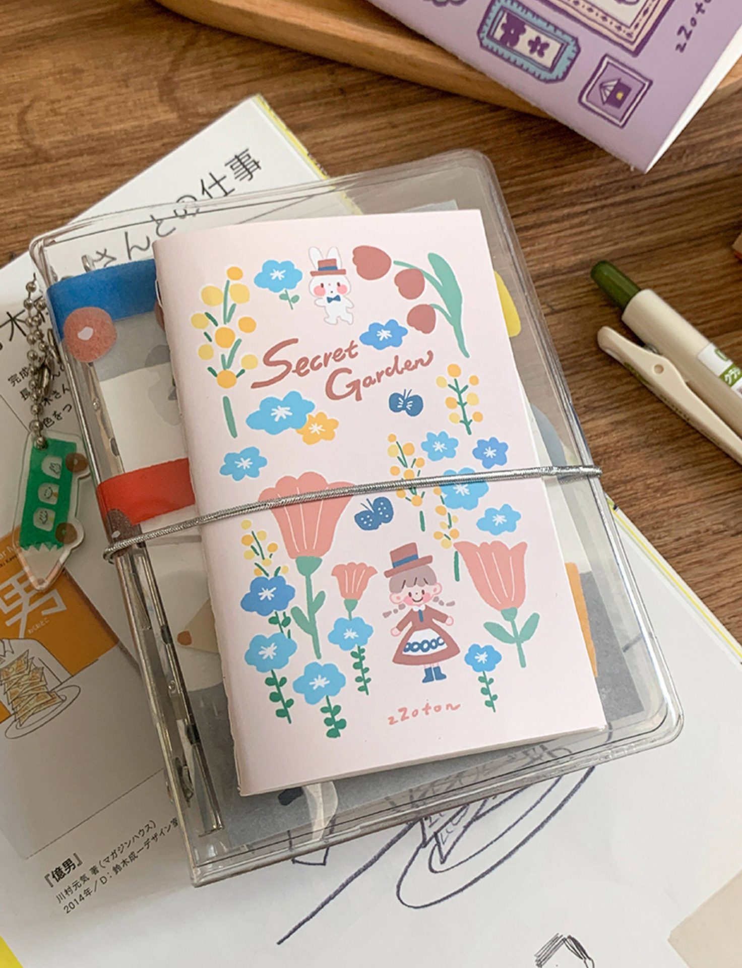 Molinta Mini Sticker Release Paper Notebook – Secret Garden — gallery