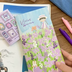 Molinta Mixed Papers Notebook – Violet Garden — gallery