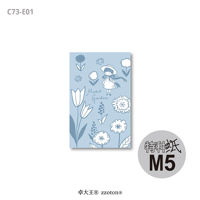 Molinta Paper Pad – Muted Garden (M5 Size)