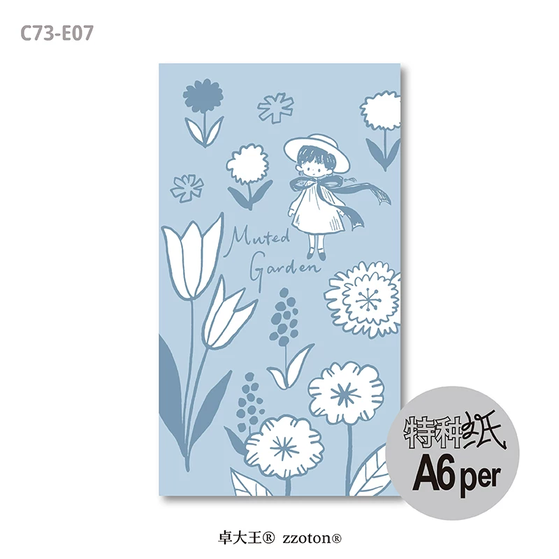 Molinta Paper Pad – Muted Garden (Personal Size)