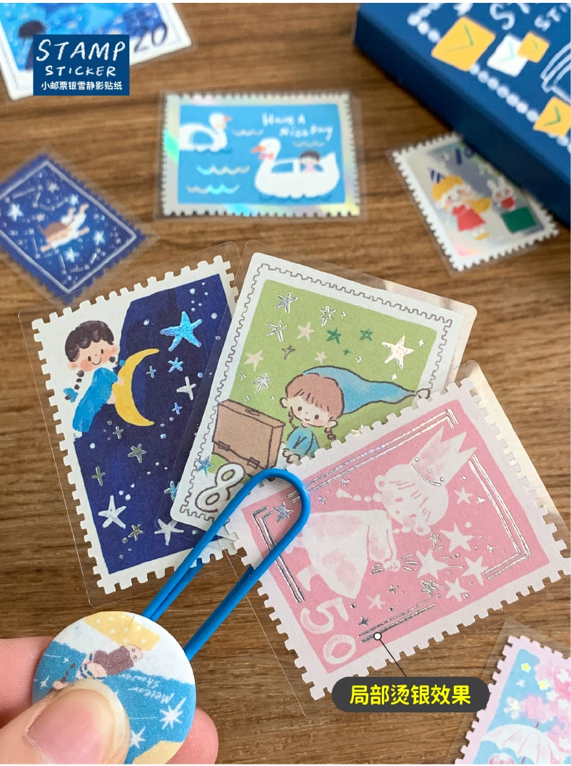 Molinta Postage Stamp Stickers – Blue — gallery