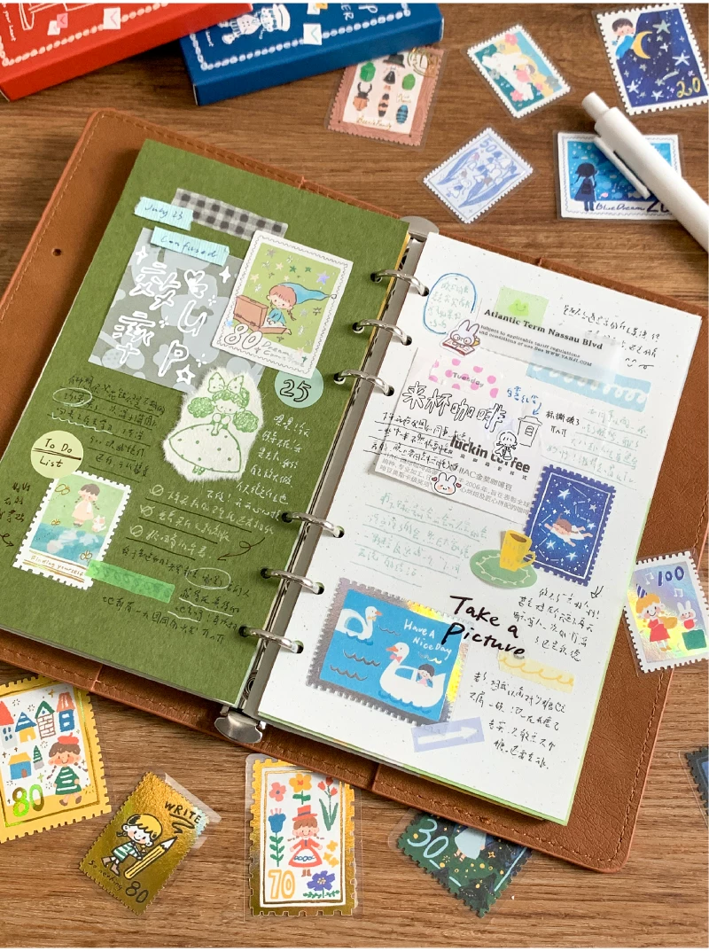 Molinta Postage Stamp Stickers – Blue — gallery