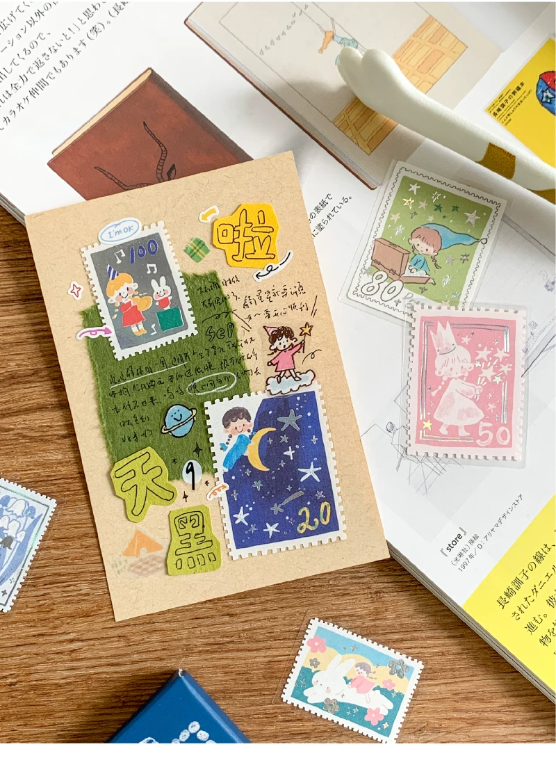 Molinta Postage Stamp Stickers – Red — gallery